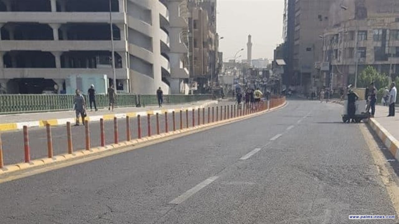 استعدادا لتظاهرات التيار الوطني الشيعي.. المباشرة بقطع طريق جسر رئيسي في بغداد